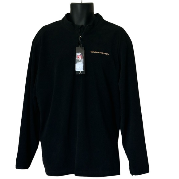 NFL ANTIGUA WASHINGTON FOOTBALL TEAM COMMANDERS NWT BLACK MENS PULLOVER 3XL - Picture 3 of 15